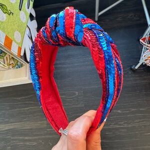 Red and Blue Sequin Headband